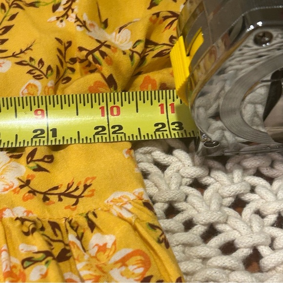 Umgee Women’s Yellow Floral Dress. Size 2XL. Pockets Hi-lo Summer Casual Beachy - Picture 11 of 12